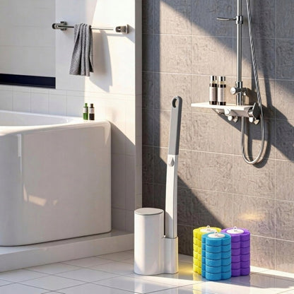 Bezdotykowa szczotka do WC + 24 wkłady
